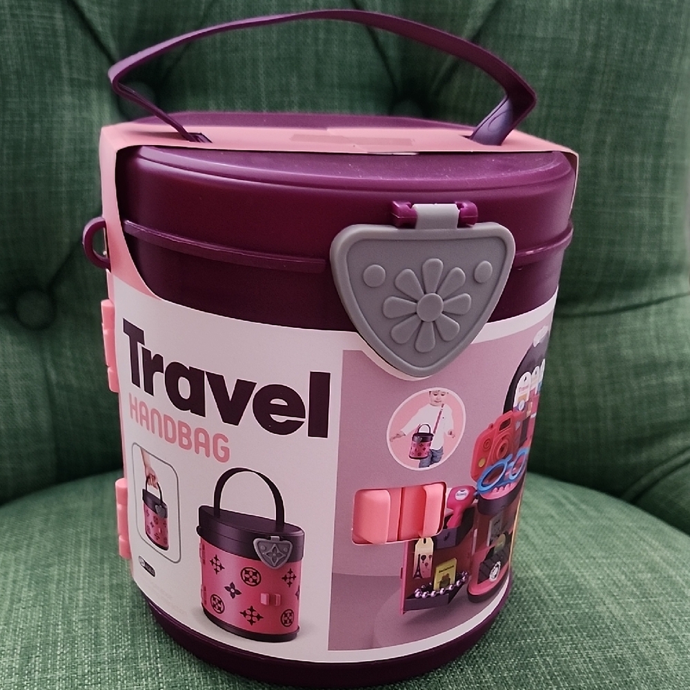 Purple Travel Handbag Toy Set
